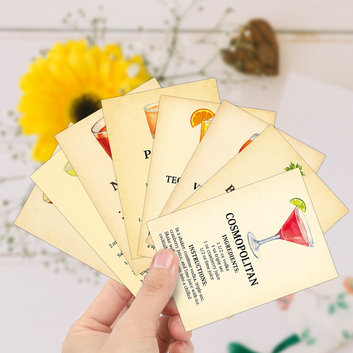 20pcs Cocktail Ingredients Rec - Cocktail Recipe Book 评论和价格