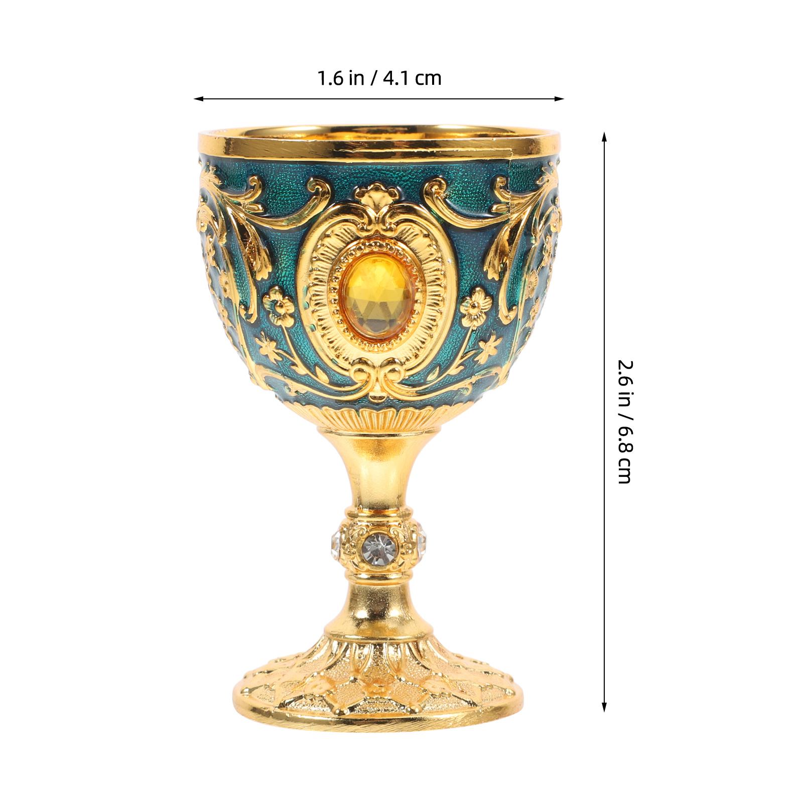 Gold Chalice Cup Retro Vintage - Old Fashioned Glass 评论和价格